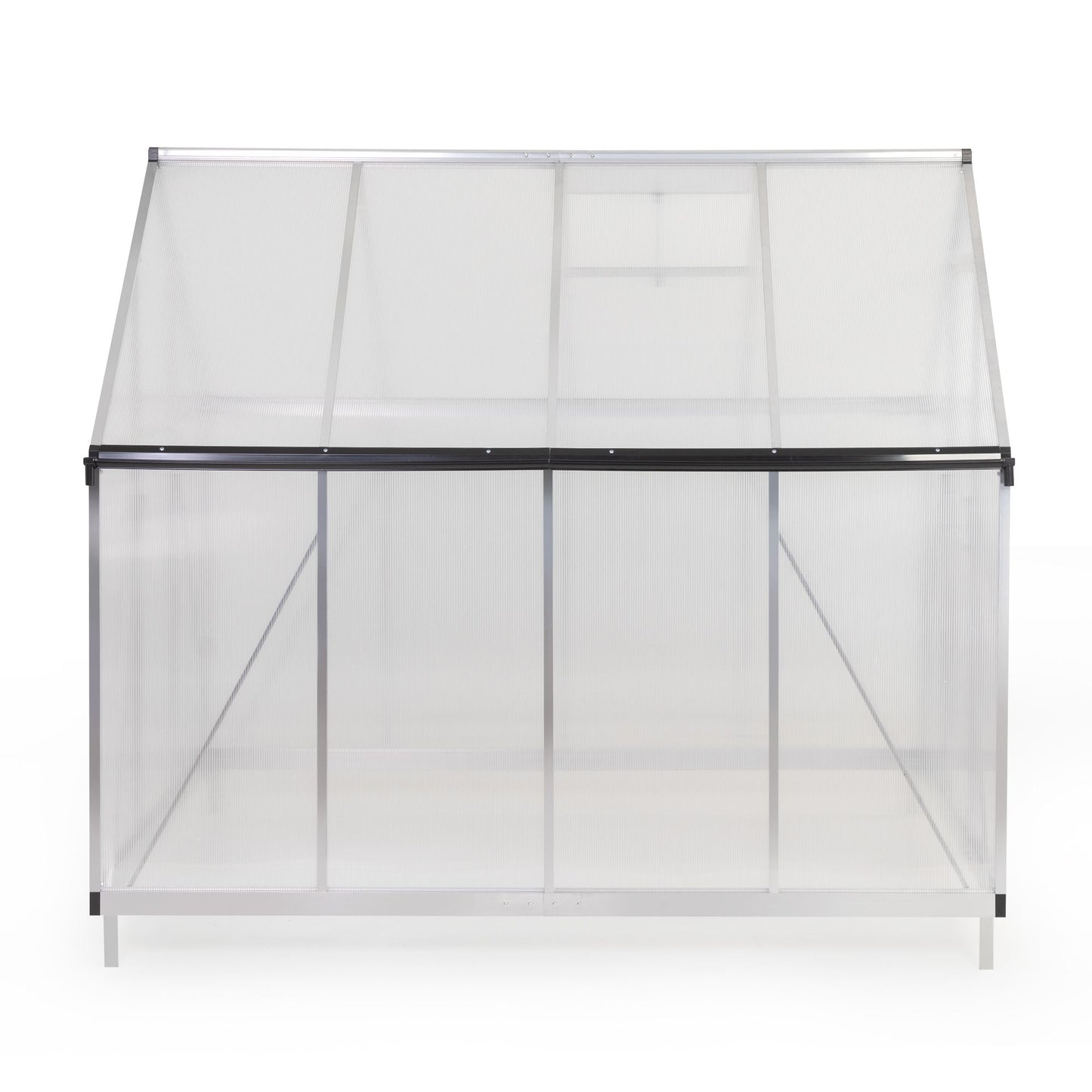 6' x 7.5' Outdoor Greenhouse, Aluminum Frame & Polycarbonate Panels