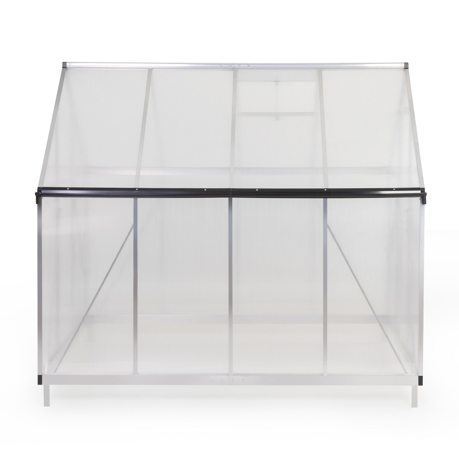 6' x 7.5' Outdoor Greenhouse, Aluminum Frame & Polycarbonate Panels