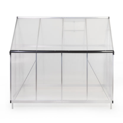 6' x 7.5' Outdoor Greenhouse, Aluminum Frame & Polycarbonate Panels