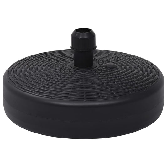 6.3 Gal Fillable Umbrella Base with Rattan Pattern, Water or Sand