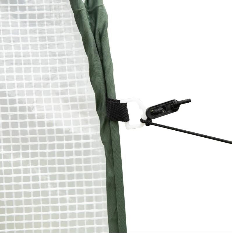7' x 7' Pop-Up Backyard Greenhouse, PE Cover, Zipper Door, Steel Frame, Portable Carrying Bag