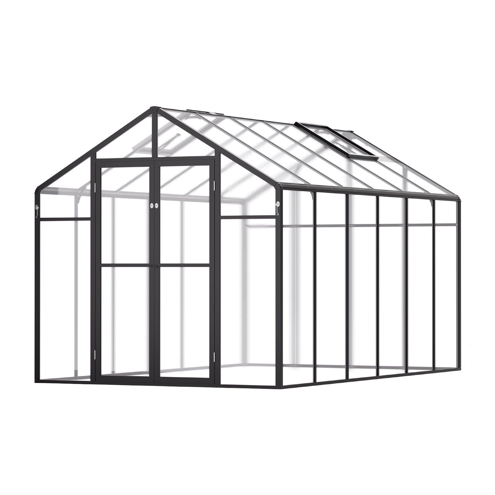 8' x 11' Greenhouse, Sturdy & Weatherproof Design