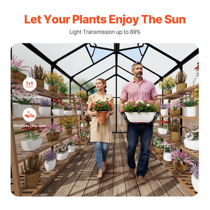 8' x 9.5' Greenhouse, Durable & UV-Protected Design