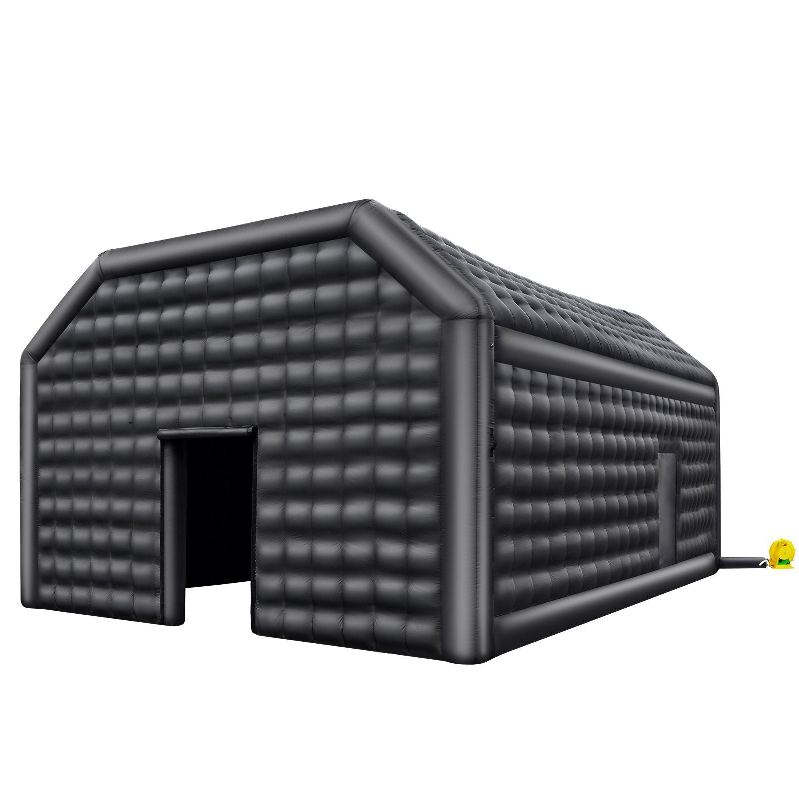 BO Supplies 29.5' x 19.7' x 13.1' Inflatable Nightclub Party Tent, Black, Ideal for Outdoor Events