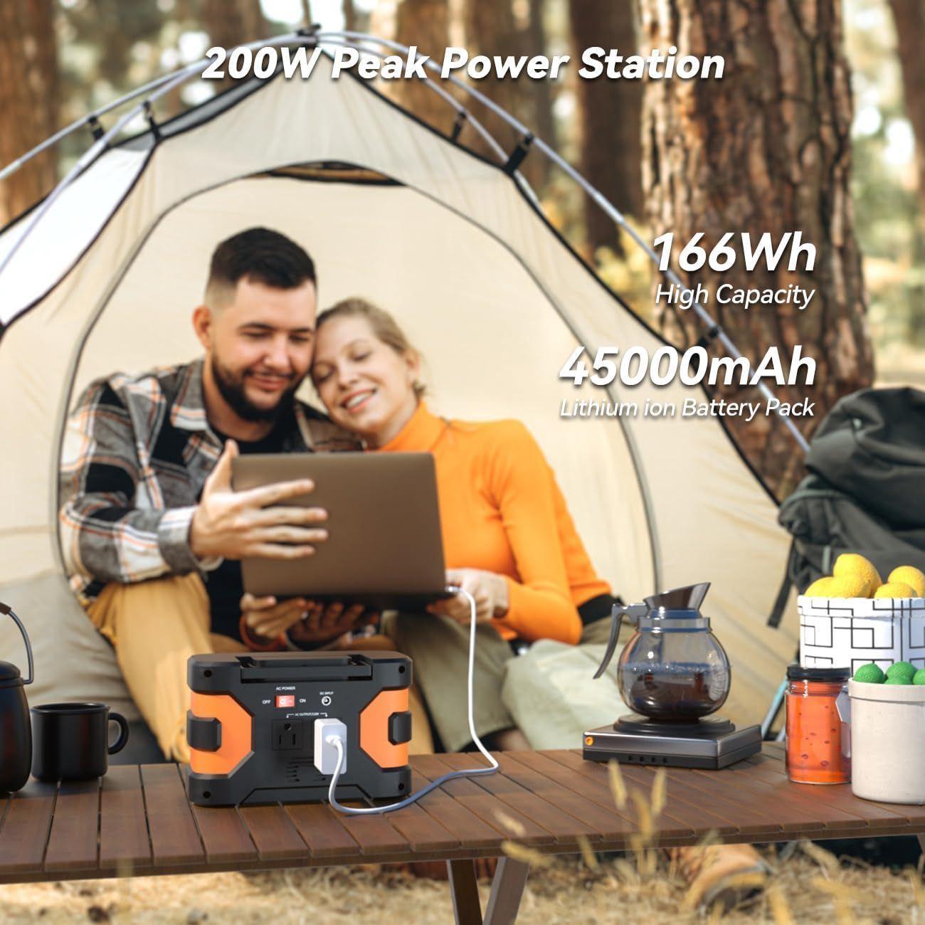 Flashfish EA150 166Wh Portable Power Station, 150W AC for CPAP & Camping