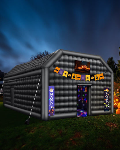 Inflatable Nightclub 26.2 x 19.7 x 13.1 Ft Blow up Party Tent with Lights