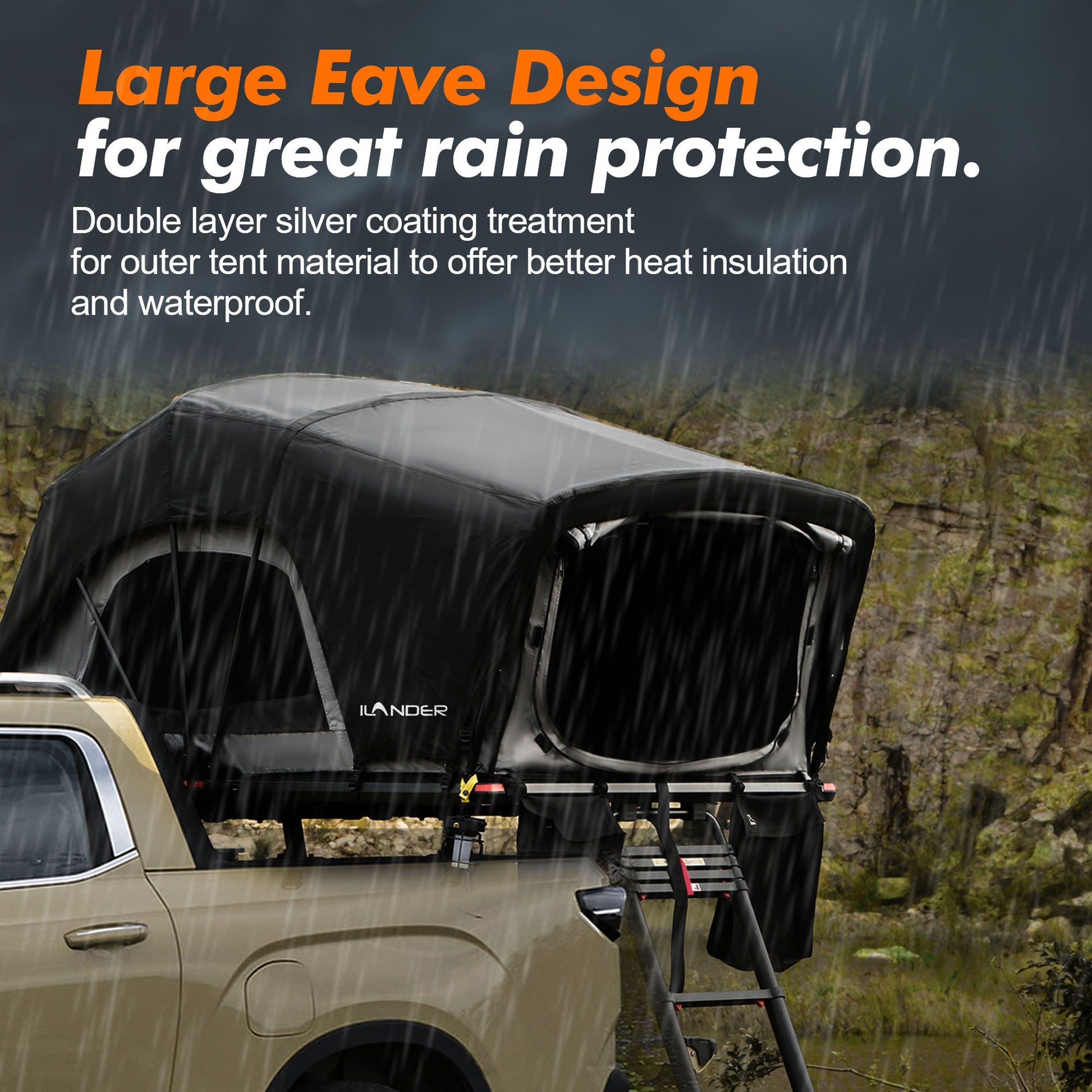 Lite Cruiser Roof Tent – Waterproof, Windproof, Sturdy, Easy Setup, Outdoor Adventures