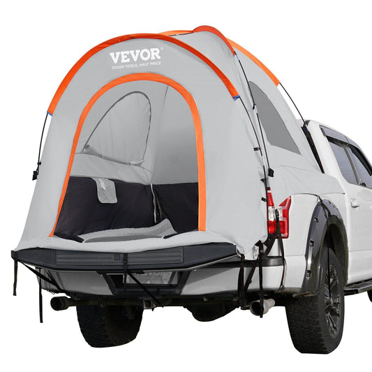 Pickup Truck Tent, Waterproof & Bug-Proof, Fits 6.4-6.7ft Beds, Heavy-Duty with Family Space