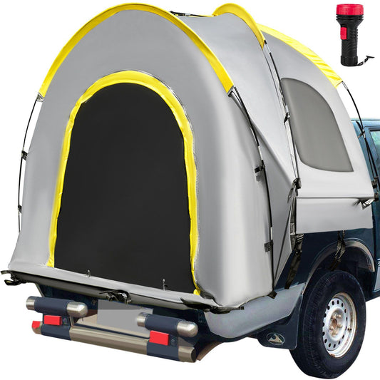 Truck Bed Tent for 2, Fits 6.4-6.7 ft Pickup Beds, Weatherproof Design with Panoramic Windows