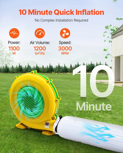VEVOR Inflatable Nightclub 26.2 x 19.7 x 13.1 Ft Blow up Party Tent White